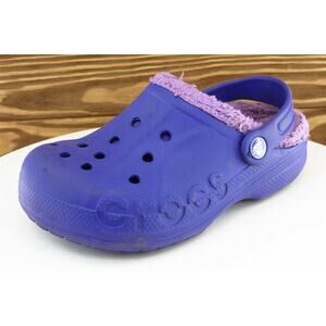 Crocs‎ Youth Girls Shoes Size 3 M Purple Clog Synthetic